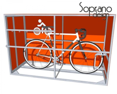 Bike Locker - Garaż Rowerowy - Ocynk + Lakier