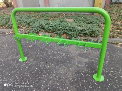 Stojak na Hulajnogi z Zabezpieczeniem 10 stanowisk  w kolorze 