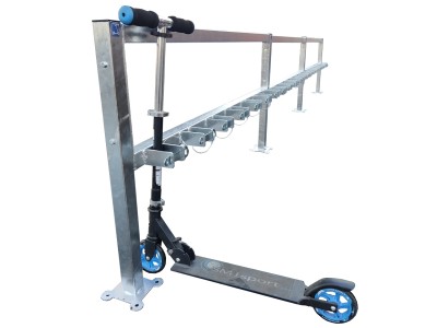 STOJAK NA HULAJNOGI 14 STANOW.  Z BLOKADĄ JEDNOSTRONNY 