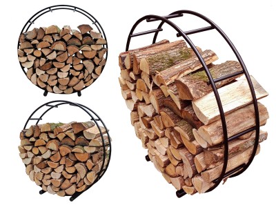 Nowoczesny Stojak na Drewno SOLARIS Fi 120 cm