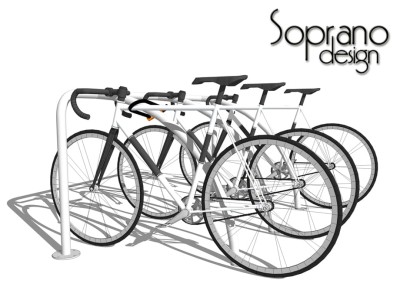 Stojak Orcus Nowoczesny na 6 Rowerów Ocynk Lakier