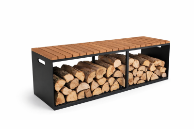 Ławka ogrodowa 120x40x40 Ocynk + Lakier + Drewno Buk 